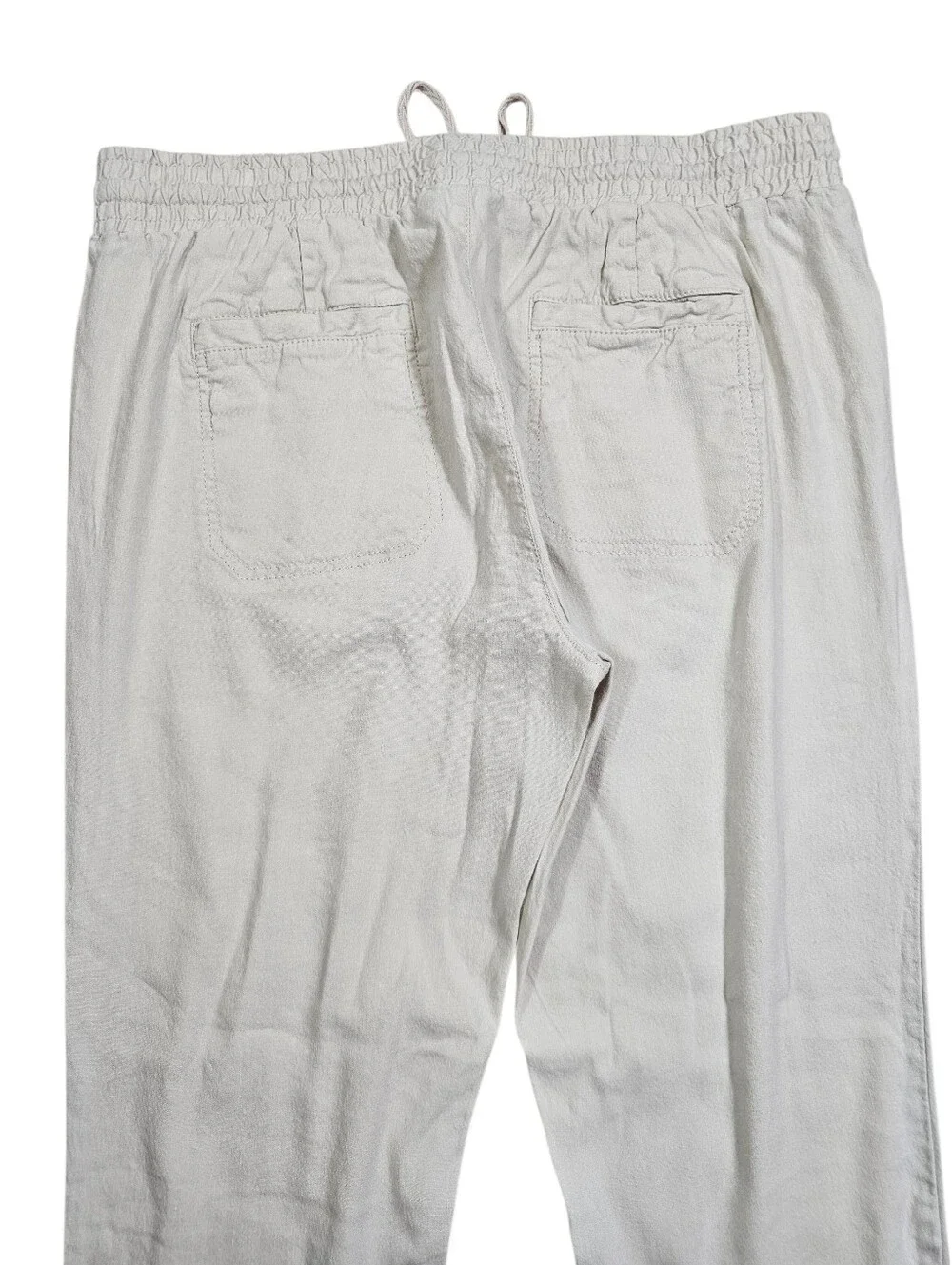 Lou & Grey Linen Blend Casual Summer Pants In M - Picture 4 of 6